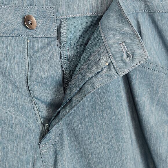 EDDIE BAUER Pants Womens 18 Blue Cargo Stretch Capri Nylon Outdoor Hiking Summer - Picture 7 of 10